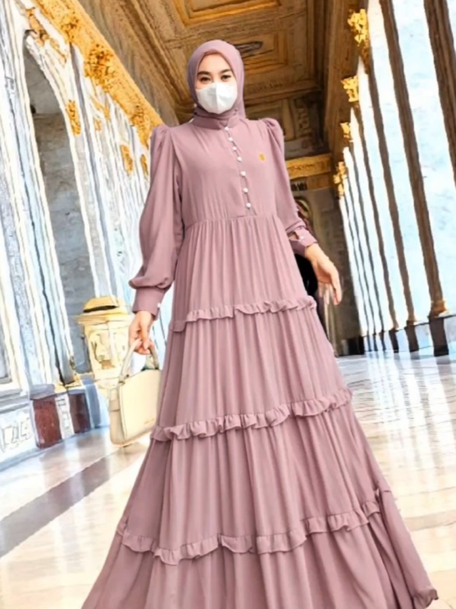 Casandra Dress Set Jilbab Polos Ceruty Babydoll Premium Gamis Lebaran Wanita Muslim Busui By Otty Lux #dress #dresses #gamis #gamiskekinian #gamismurah 