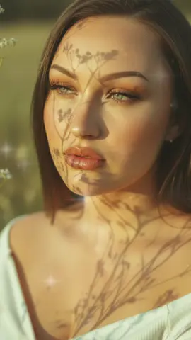 🤍 prompt : Create a portrait image of my face. Compositional portrait, dreamy floral gaze, golden hour, cinematic close-up of me, filtered sunlight through wild flowers castling intricate shadows on skin, soft film grain, muted green pallete, 85 mm lenses f/1.4, sharp skin texture, subtle freckles, glossy lips, delicate broken, zero over processing-ar 3:6 -v 6-style no text watermark distortion wearing a white off shoulder. #googlegeminiai #ai #photoprompt #fyp #fypシ 