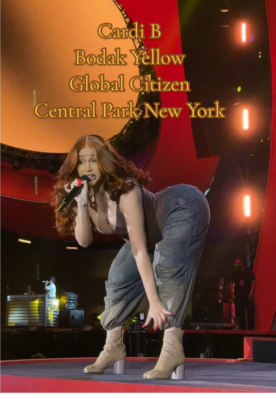 That baby hasn’t stopped shaking for the last two weeks 😭  Cardi B performs Bodak Yellow in Central Park New York for the Global Citizen festival 2025 #rap #fest #hit #fyp #performance 