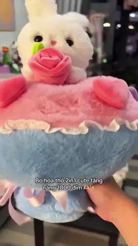 Bó hoa thỏ cute quá nạ #decor #nickdangdoibung #quatang #20thang10 #quatang20_10 