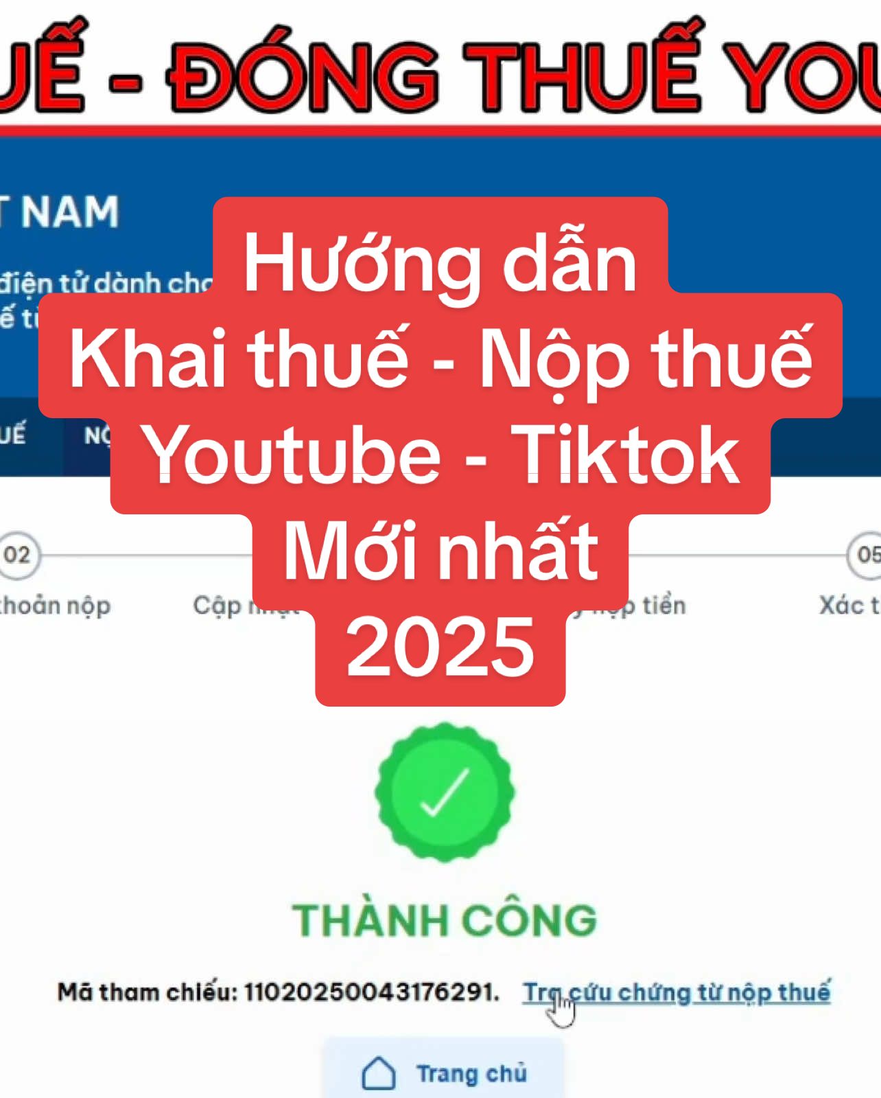 NỘP THUẾ YOUTUBE - Cách nộp thuế youtube, tiktok, adsence trực tuyển mới nhất 2025 #youtube #nopthueyoutube #nopthuebanhangonline #nopthueaffiliate #nopthueonline 