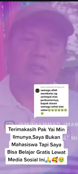 Membalas @tarung.race ,Yai Min Adalah Dosen Filsafat Tasawuf,Beliau Sedang Di Uji Oleh Allah Yg Sangat Luar Biasa,Moga Allah angkat dirawatnya Setinggi tingginya #fypppfirallツ #padahariini #fypppfirallツ💯foryou 