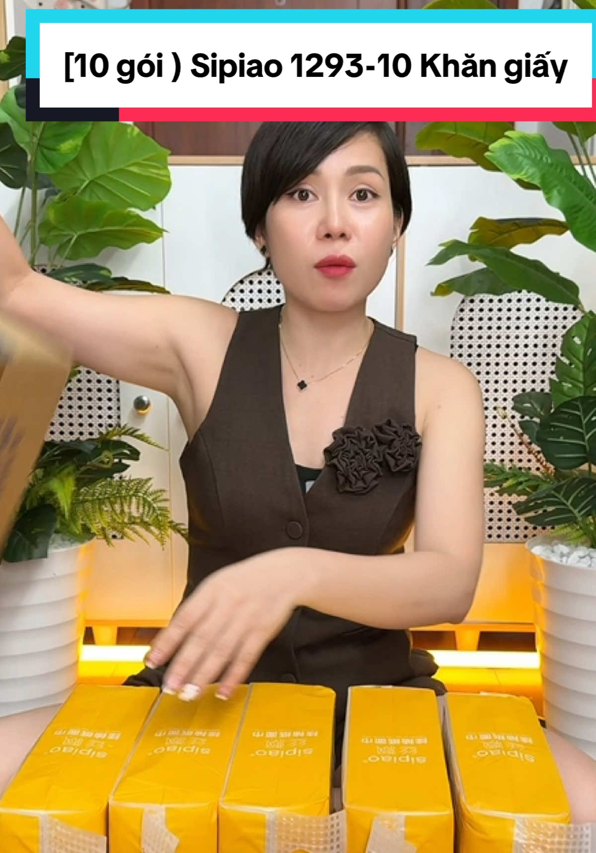 [10 gói ) Sipiao 1293-10 Khăn giấy bền tự nhiên 4 lớp 1000 tờ 170 * 130mm 10PCS Giấy Vệ Sinh khăn giấy puppy giấy ăn #giayrutsipiao #xuhuong#cindythuytichcuc