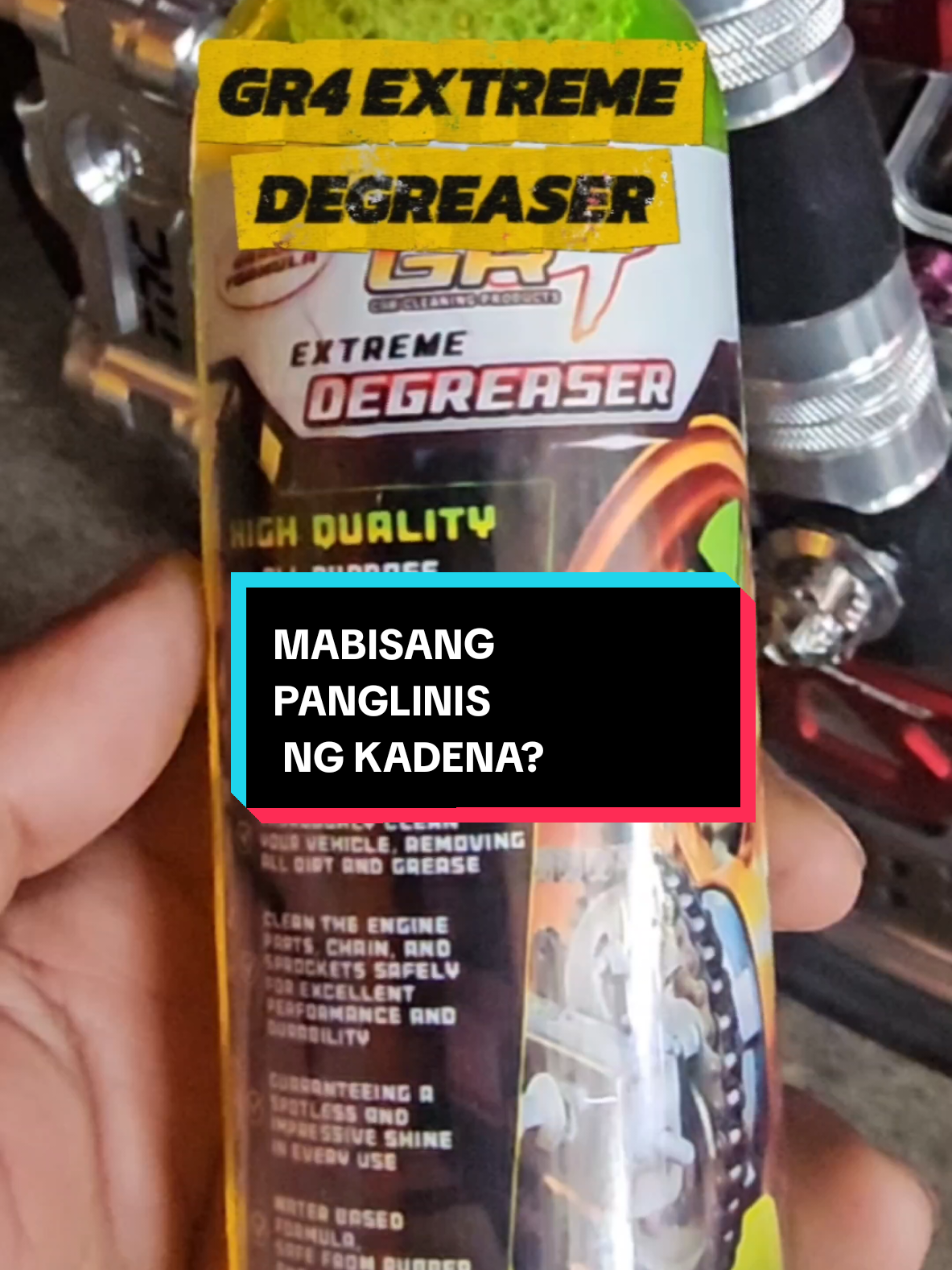 TANGGAL ANG GRASA SA KADENA #GR4ExtremeDegreaser #Degreaser #GreaseRemover #ChainCleaner #enginecleaner 