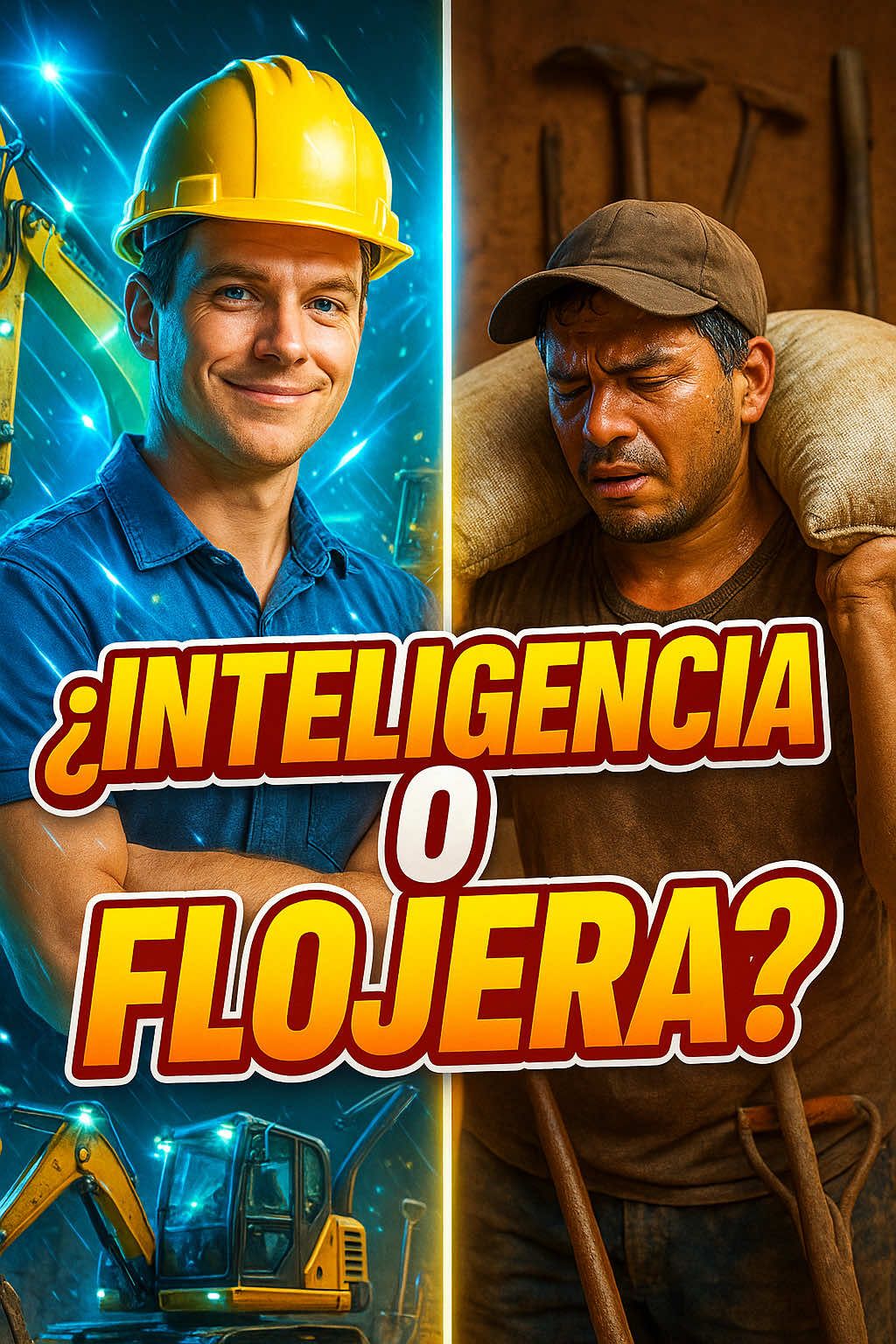 ¿Inteligencia o flojera? 🤔 Así trabajan los gringos vs los latinos #TrabajoInteligente #GringosVsLatinos #TrabajoDuro #ConMaquinaria #EsfuerzoHumano 