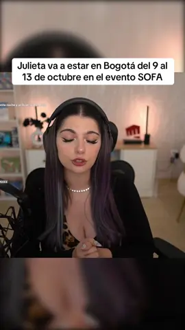 Para los que sean de Bogotá y quieran ir a apoyar a Julieta, va a estar del 9 al 13 de octubre en el evento SOFA #girlofnox #girlofnoxclips #julietaallegretti #clips #SOFA 