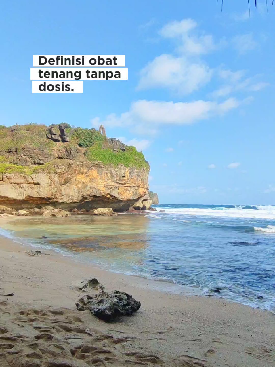 vitamin sea 🌊🍃 #pantai #pantaigunungkidul #wisatajogja #laguviral #fyp 