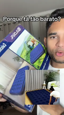 COLCHÃO INFLÁVEL CASAL 🛏️ | CONFORTO EXTREMO EM SEGUNDOS! PRECISANDO DE UMA CAMA EXTRA? Chegou a solução prática, confortável e super rápida! Perfeito para visitas, acampamentos ou um cinema em casa! 🎬 ✨ REVESTIMENTO AVELUDADO: Super macio e confortável! Dispensa lençol e é fácil de limpar! 🌊 ONDULAÇÕES INTELIGENTES: Ajusta perfeitamente ao corpo para um sono relaxante! 🚀 ENCHIMENTO RÁPIDO: Pronto para usar em minutos! Fácil de guardar quando não precisar! 💪 PVC SUPER RESISTENTE: Suporta até 200kg! Camada extra de proteção contra vazamentos! 🏠 MULTIUSO: Visitas, sala, quarto, acampamento, piscina, praia - use onde quiser! 📏 DIMENSÕES: 150x200x20 cm (Casal Confortável) 🎯 CAPACIDADE: Até 2 pessoas 🌈 COR: Azul Moderno KIT COMPLETO: 1 Colchão Inflável + Manual de Instruções ⚠️ IMPORTANTE: Leia o manual antes de usar para melhor experiência! 🛡️ GARANTIA DO VENDEDOR: 30 dias contra defeitos de fabricação! 🚚 FRETE GRÁTIS para todo Brasil! #colchãoinflável #colchãoinflavelcasal #camaextra #visitas #acampamento 