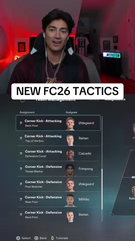 New FC26 Feature! You can now change much more in the assignments for your players. This is huge for not only attacking corners but also defending them! Shout out to EA for finally adding this. #teddy127 #FC26 #UltimateTeam 