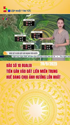 Bão số 10: cập nhật tin mới nhất ngày 28/9 #xuhuong #tintuc #thoitiet #baoso10 #mientrung 