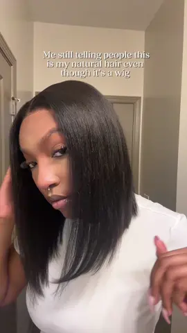 Can’t tell me otherwise 😌 @nadula hair @nadulahairwig #nadula #nadulahair #gluelesswig #bobwig 