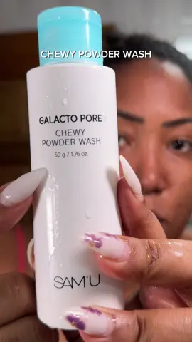 Gentle enzyme cleanse smooth start every morning ☀️ CHEWY POWDER WASH from @SAM'U Store US ✨ #smore #smorewash #mochiwash #powderwash #samu