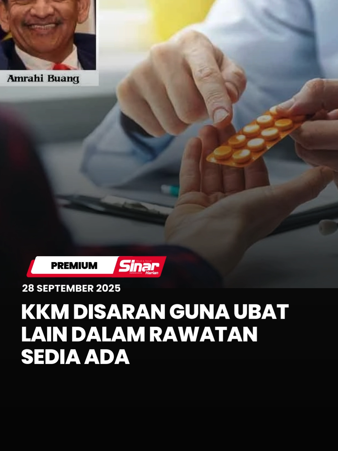 Kementerian Kesihatan Malaysia (KKM) disaran menggunakan ubat-ubatan lain dalam pelbagai jenis rawatan sedia ada di hospital awam sebagai alternatif terhadap implikasi kenaikan tarif bagi produk farmaseutikal. Presiden Persatuan Farmasi Malaysia (MPS), Profesor Amrahi Buang berpandangan, Dasar Ubat Nasional (DUNas) mempunyai strategi utama berdasarkan matlamat dalam memastikan pelaksanaan aktiviti farmaseutikal mengikut sasaran yang ditetapkan. #sinarharian #beritaterkini #kkm #ubat #rawatan #hospital