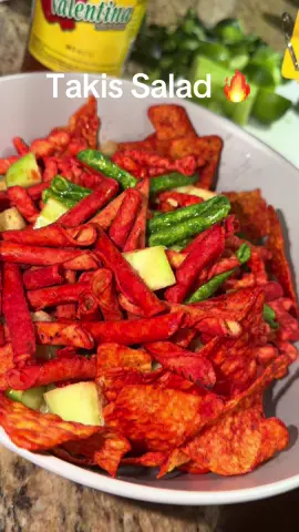Takis Salad 🔥 #FoodTok #foryoupage #fyp #takis #nfl 