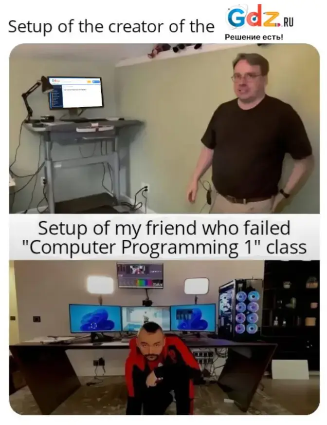 #Линус #создательгдз #школа #гдз #linux  Линус Торвальдс, известный создатель операционной системы Linux, решил внести свой вклад в образовательный процесс. Он разработал серию готовых домашних заданий (ГДЗ) по информатике, чтобы помочь школьникам и студентам лучше понять основы программирования и работы с компьютером. Его материалы отличаются ясностью и доступностью, что делает их полезными для учащихся разных уровней подготовки.