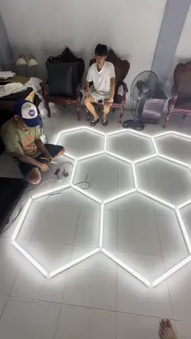 Upgrade your garage or shop with LEDTEC Hexagon LED Lighting. Super bright, aesthetic, showroom feels—perfect for car wash, detailing, or even gaming setup!  #GarageUpgrade #VendoCarwash #LEDLights #HexagonLights