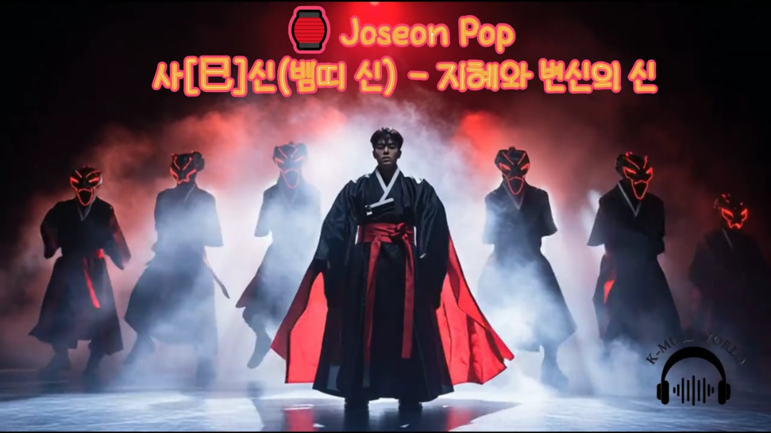 (완곡버전)“뱀신이 납시었다! 이 노래를 들으면 새로운 삶이 열린다” | 조선힙합 뮤직필름 조선의 신, 사(巳) 뱀신이 강림했다. 허물을 벗고 새로운 삶을 열어주는 신비와 축제의 순간을 담은 조선팝×힙합 퓨전. 당신의 삶에 지혜와 영험이 깃들기를! Description (English): The Joseon deity, the Snake God, has descended. A mystical and festive moment where shedding the old brings forth a new life, in a Joseon pop × hip-hop fusion. May wisdom and divine blessings enter your life! 해시태그(한국어): #조선팝 #힙합퓨전 #뱀신 #사신 #K뮤즈월드 #전통국악 #한국힙합 #뮤직비디오 #전통과현대 #조선힙합 Hashtags (English): #JoseonPop #HipHopFusion #SnakeGod #Deity #KMuseWorld #KoreanTraditional #KoreanHipHop #MusicVideo #TraditionAndModern #JoseonHipHop