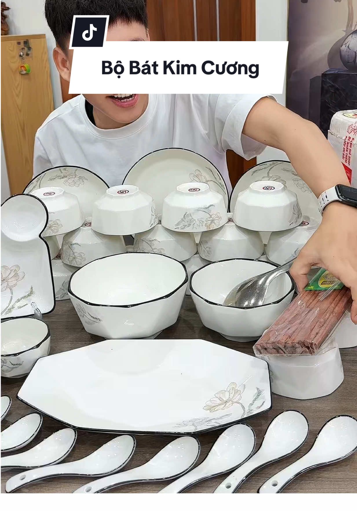 Bộ bát kim cương 💎 #haohomhinh #bobatdia 