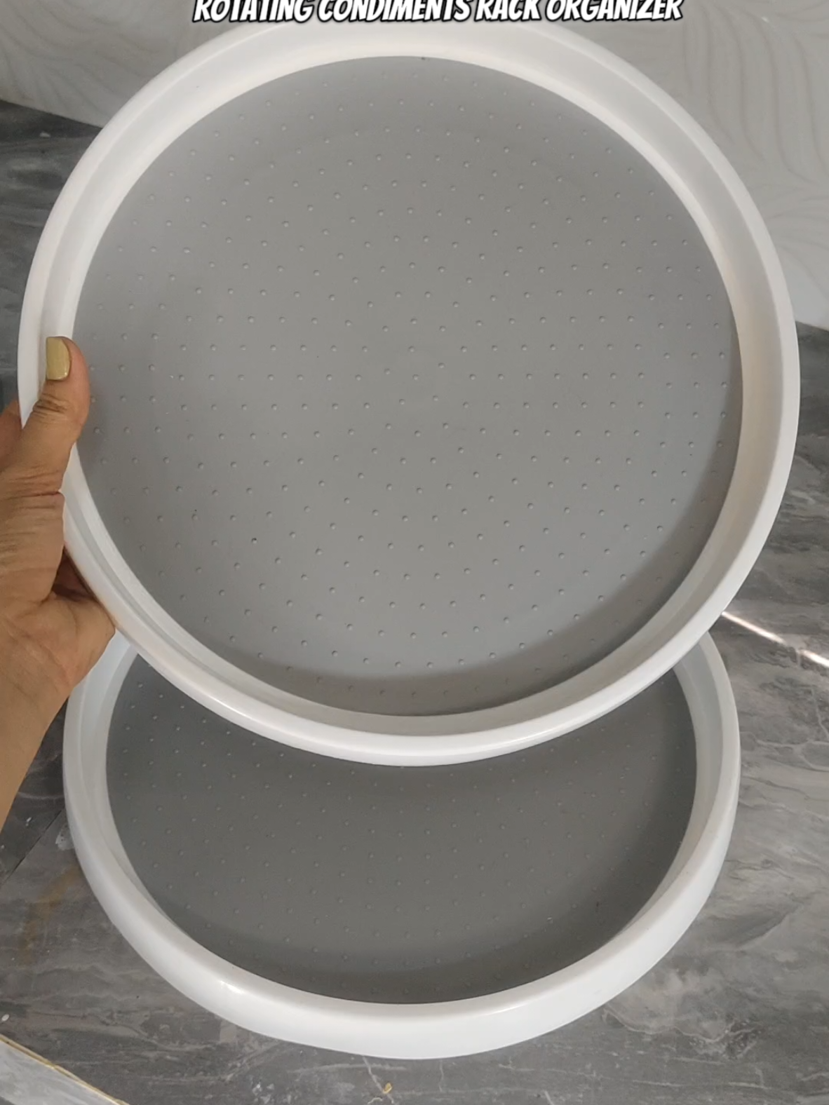 Rotating Spice Rack Organizer Kitchen Home Organizer Rotating Rack Seasoning Tray#rotatingspicerack #kitchenware #kitchengadgets #fyp #condimentsorganizer 
