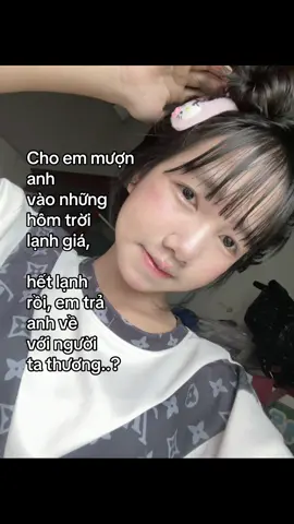 Cho em mượn anh vào những  hôm trời lạnh giá, hết lạnh rồi, em trả anh về với người ta thương..?#xuhuongtiktok #caphay #fypシ゚viral🖤tiktok #tuyet_nhi_ #tamtrang 