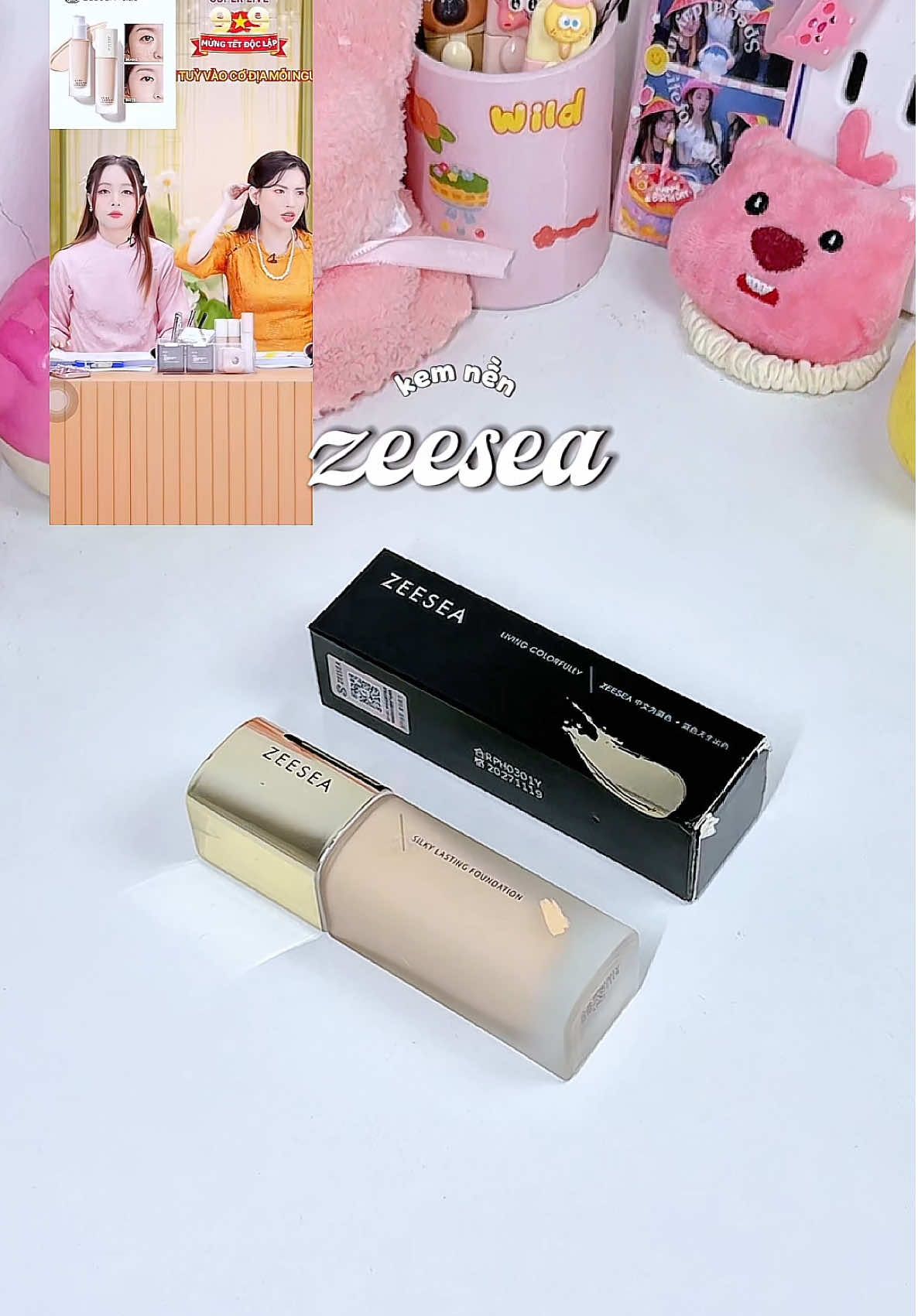 ✨Kem nền chị Hà Linh khen 💕💄#trending #unbox #kemnen #zeesea #kemnenmongnhe 