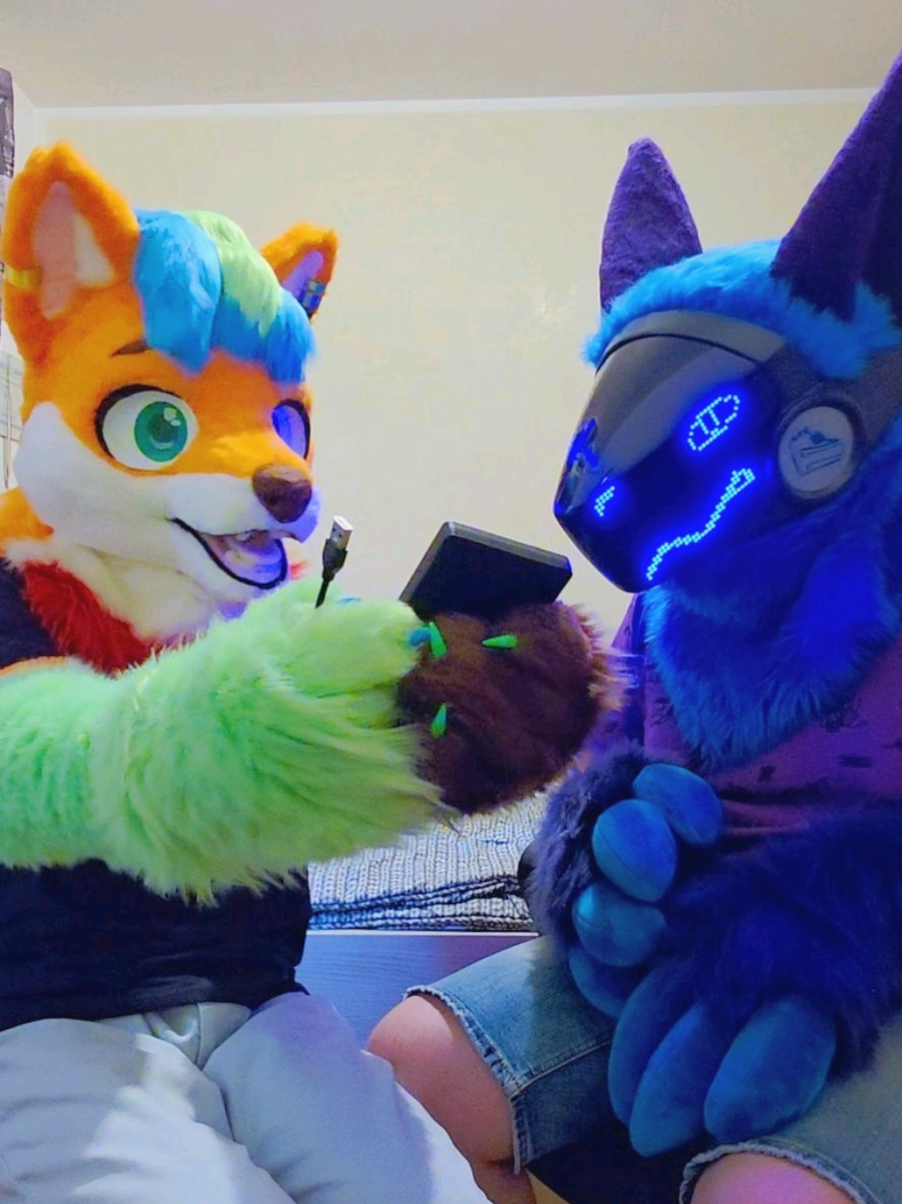 OwO what's back here? 🔌 #fursuit #fursuiter #furry #furrymemes #protogen 