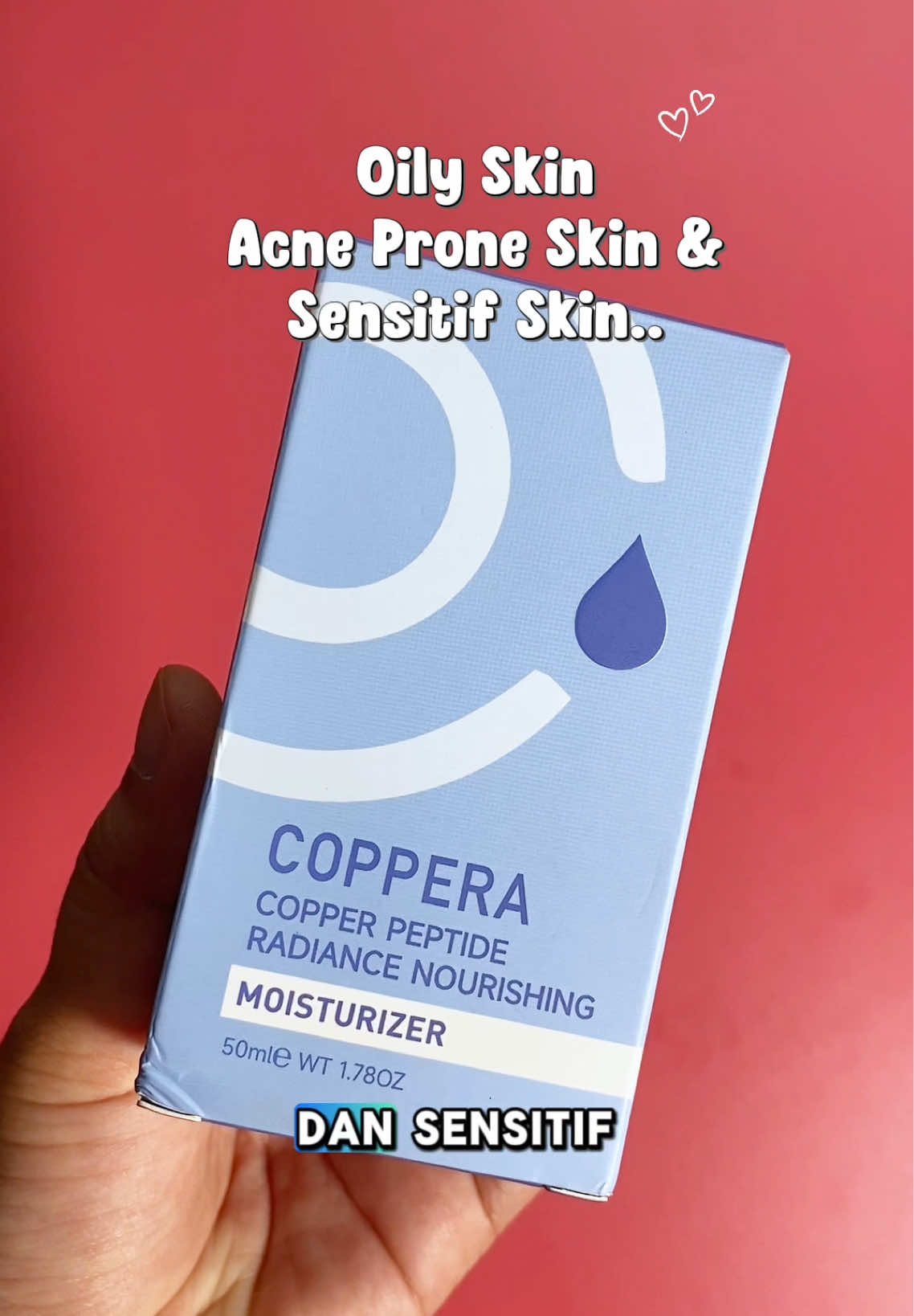 Oily, acne prone skin dan sensitive skin gak usah khawatir! Ada moist khusus neh buat kalian dari #coppera 