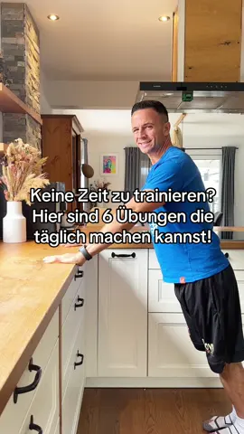 Keine Zeit zu trainieren? Hier sind 6 Übungen die  täglich machen kannst! Mache jede Übung 1 Minute! So hast du gleich ein Ganzkörpertraining & der Tag kann kommen 💪🏼  Schicke es jemanden, der das sehen muss 😊 #anfänger #ausreden #homeworkout #training #viralvideos 