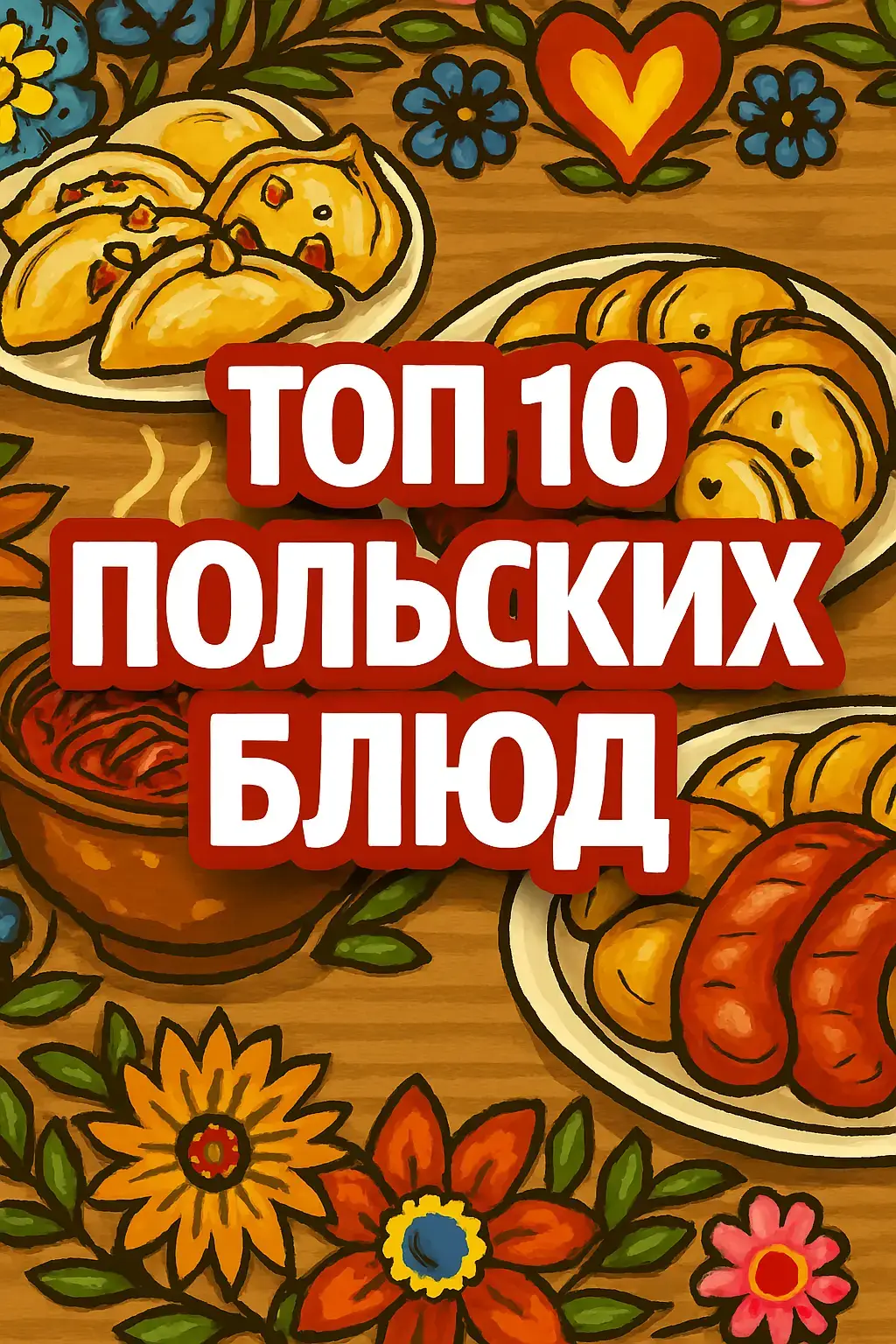 Топ 10 польских блюд, которые по мнению ИИ являются популярными на их территории #кухня #тренд #блюда #мир #ии