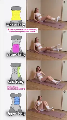 Whole belly | Lower belly | Side belly | Upper belly — all in ONE workout! ✅ Easy moves ✅ Quick results ✅ Do it daily for transformation #BellyFat #WorkoutChallenge #FitnessMotivation #TikTokFitness #WeightLoss