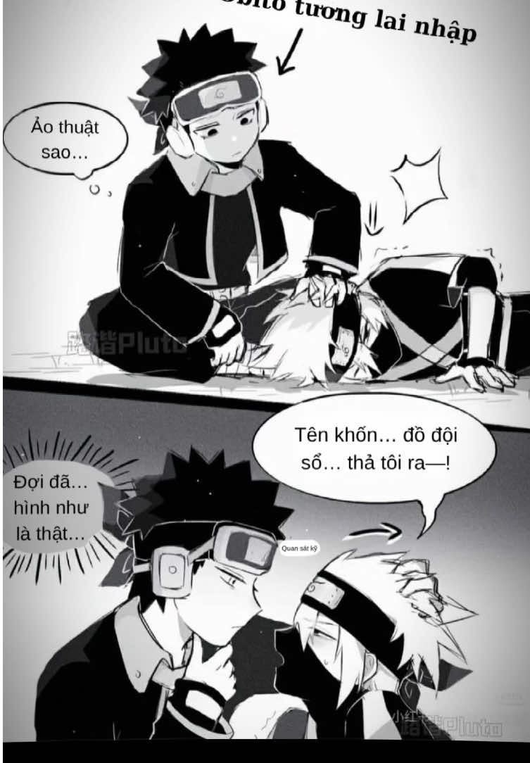 Pov: “ Tại sai Obito hôm nay lại khác lạ đến vậy, không chỉ mạnh bất thường mà ánh mắt nhìn mình còn… hơi dê..? “ Kakashi rùng mình, lắc đầu ngoầy ngoậy. #Obikaka #obkk #pov #dichtruyen #xuhuong 