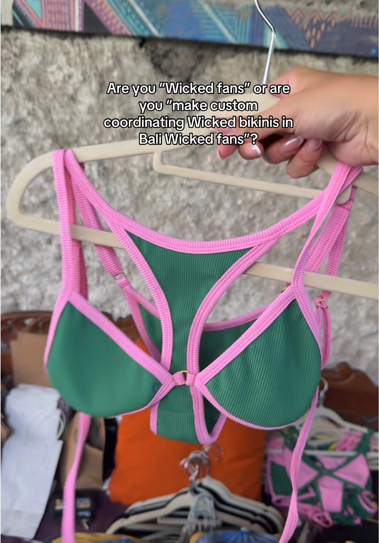 CANNOT wait to wear these 😍 @Hana @Wicked: For Good #wicked #bali #besties #vacation #bikini 