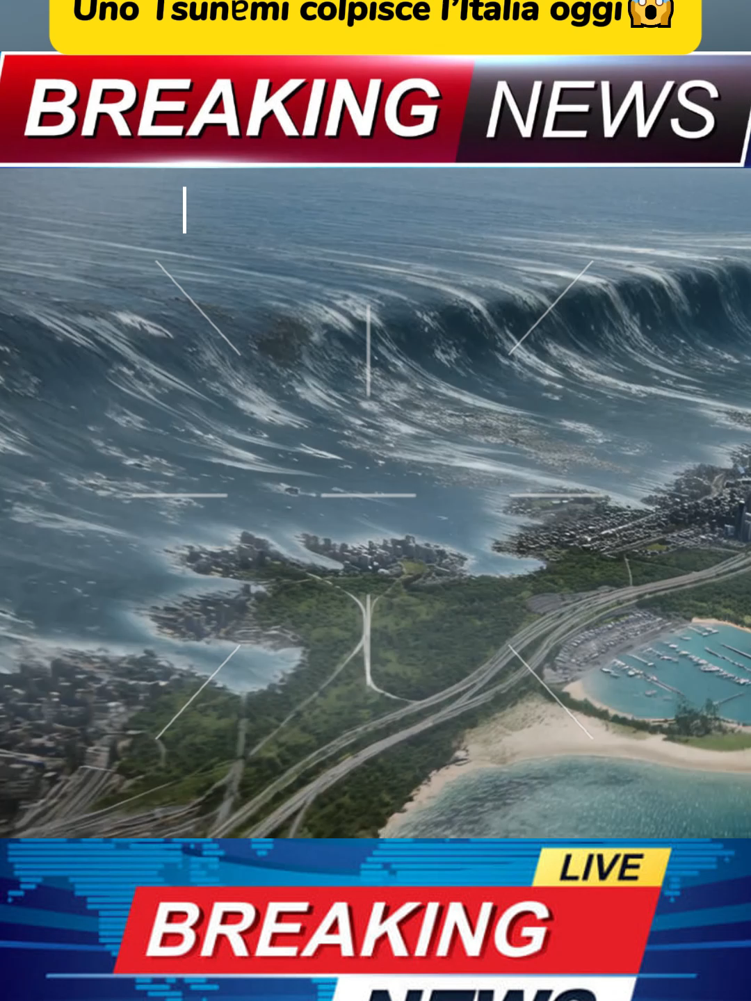 Uno Tsunɐmi colpisce l’Italia oggi😱😰(2)