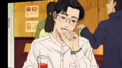 「店員さん呼ぶのに成功しましたね」 #女の園の星 #星先生 #小林先生 #和山やま #アニメ  星先生→星野源 小林先生→宮野真守