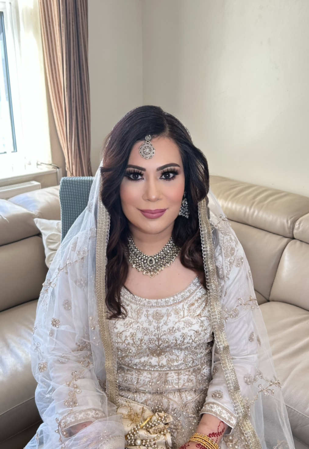 My Beautiful Nikkah bride Nadia 🤍🤍🤍.        #makeupartistnearme #westlondonmua #foryoupagе #nikah #pakistanibride 