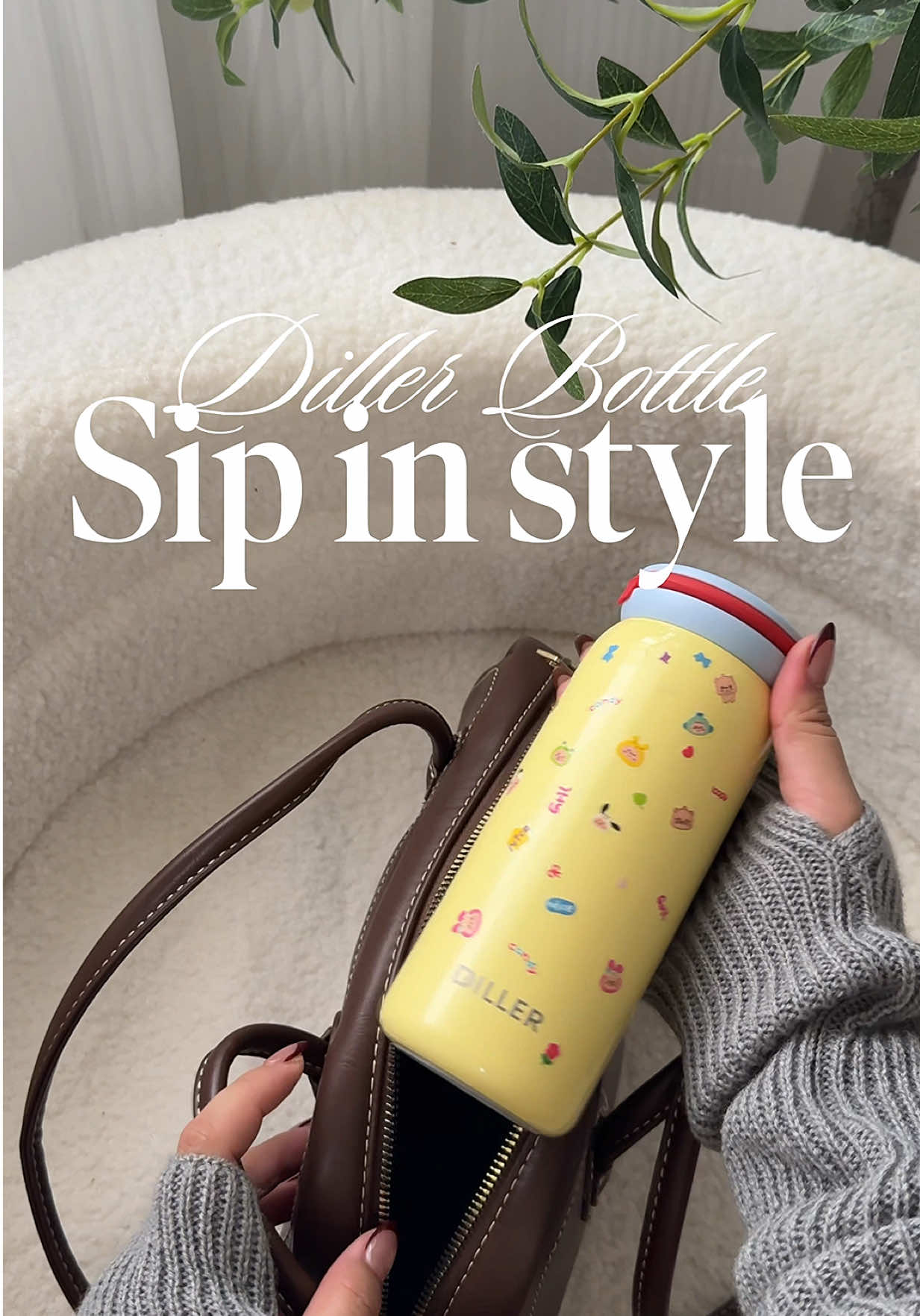 Your new daily essential 🌿✨ #diller #dillertumbler #watertumbler #tumblersoftiktok #hotandcoldtumbler 