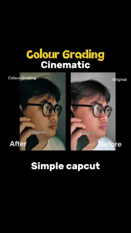 Colour grading Cinematic lanjutan.  lengkap simple capcut #shortfilm #quotes  #colorgrading #cinematic #promomakangajian 
