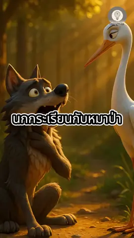 นิทาน...นกกระเรียนกับหมาป่า #ข้อคิด #นิทานสั้น #OpenThinkAI #TikTokStory 
