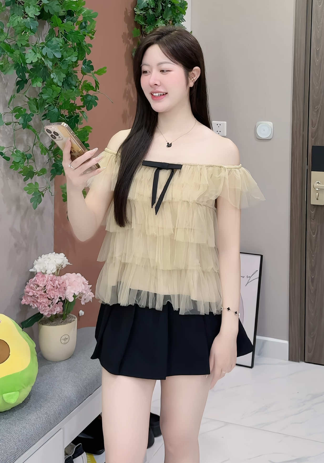 Áo babydoll mặc xinh nhẹ nhàng 💕 #aobabydollxinh #aobabydoll #viral #aoxinh 