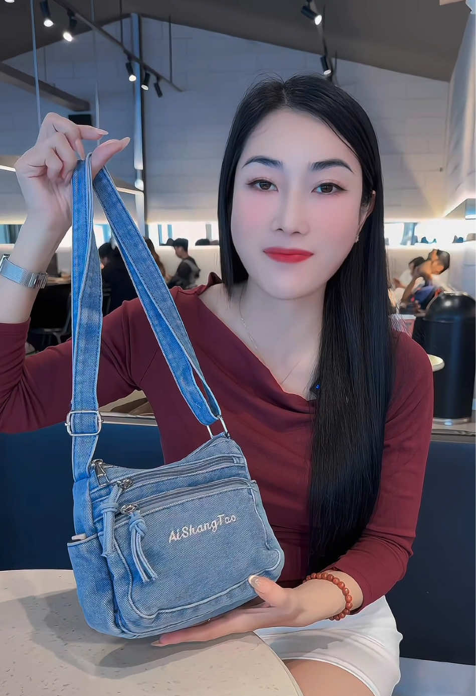 túi jean nhiều ngăn trẻ trung có nhiều màu #túi #tuixach #tuixachnu #xuhuongtiktok 