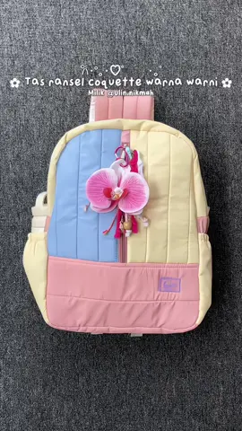 Riview tas ransel coquette kira-kira muat apa aja yaa? 🫰🏻😋 #tassekolah #tasranselwanita #tasransel #tasgendong #tasranselkorea 