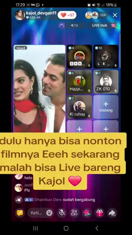Dulu waktu kecil suka banget nonton filmnya EH sekarang malah Live bareng Kajol  #kajoldevgan #viral #ustviral #kiruhay 