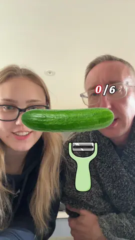 Can you peel it? 😃 #filter #tiktokfilter #filterchallenge #peelthecucumber 
