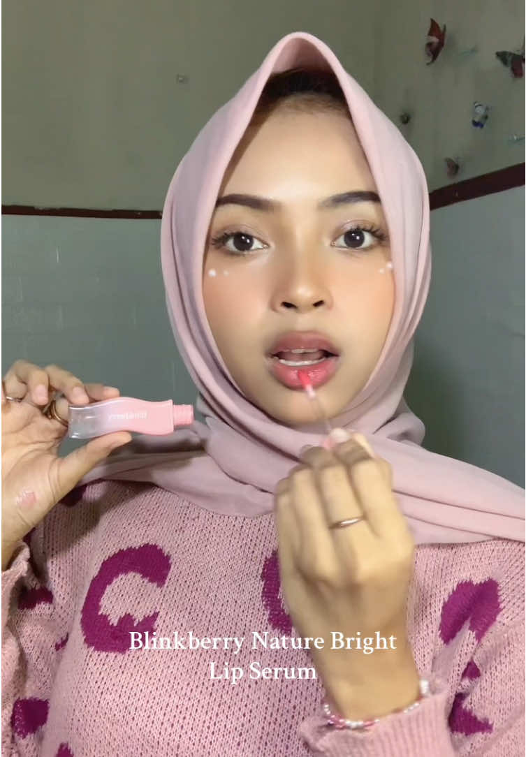yuu bestiee coba lip nature serumnyanya @Blinkberry.idn bagus untuk bibir gelap😍#sibibirpenggoda #blinkberry #kuncinyadibibirkamu #lipserum 