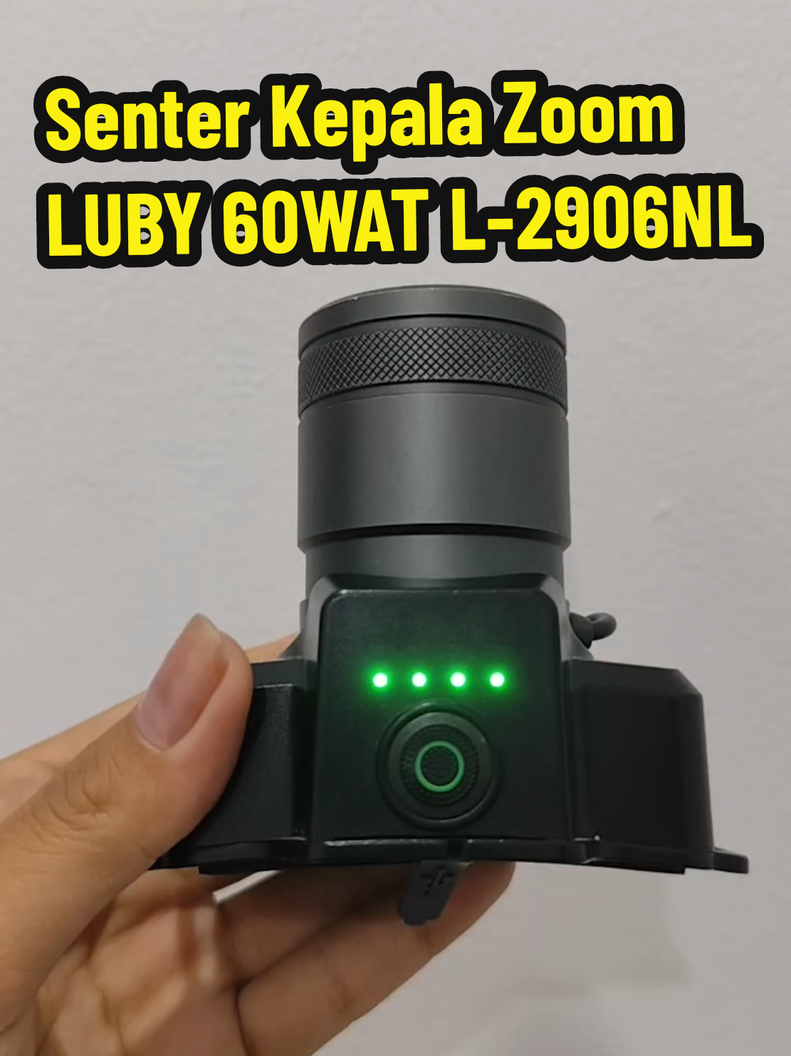 Senter Kepala Zoom LUBY 60WAT L-2906NL #senterkepala #senterluby 