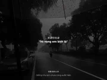 “Hi vọng em biết là anh vẫn luôn thích em”-“希望你知道我一直都喜欢你” #nhactrung #xuhuong 