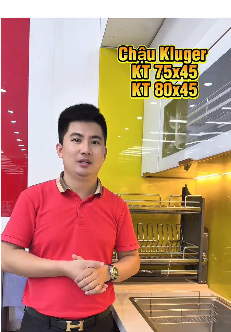 Chậu Kluger kích thước 7545. Ib e tư vấn: o9815;1️⃣9️⃣1️⃣sáu’8. #chau #chauruabat #kluger #xuhuong #bepkinhdo 