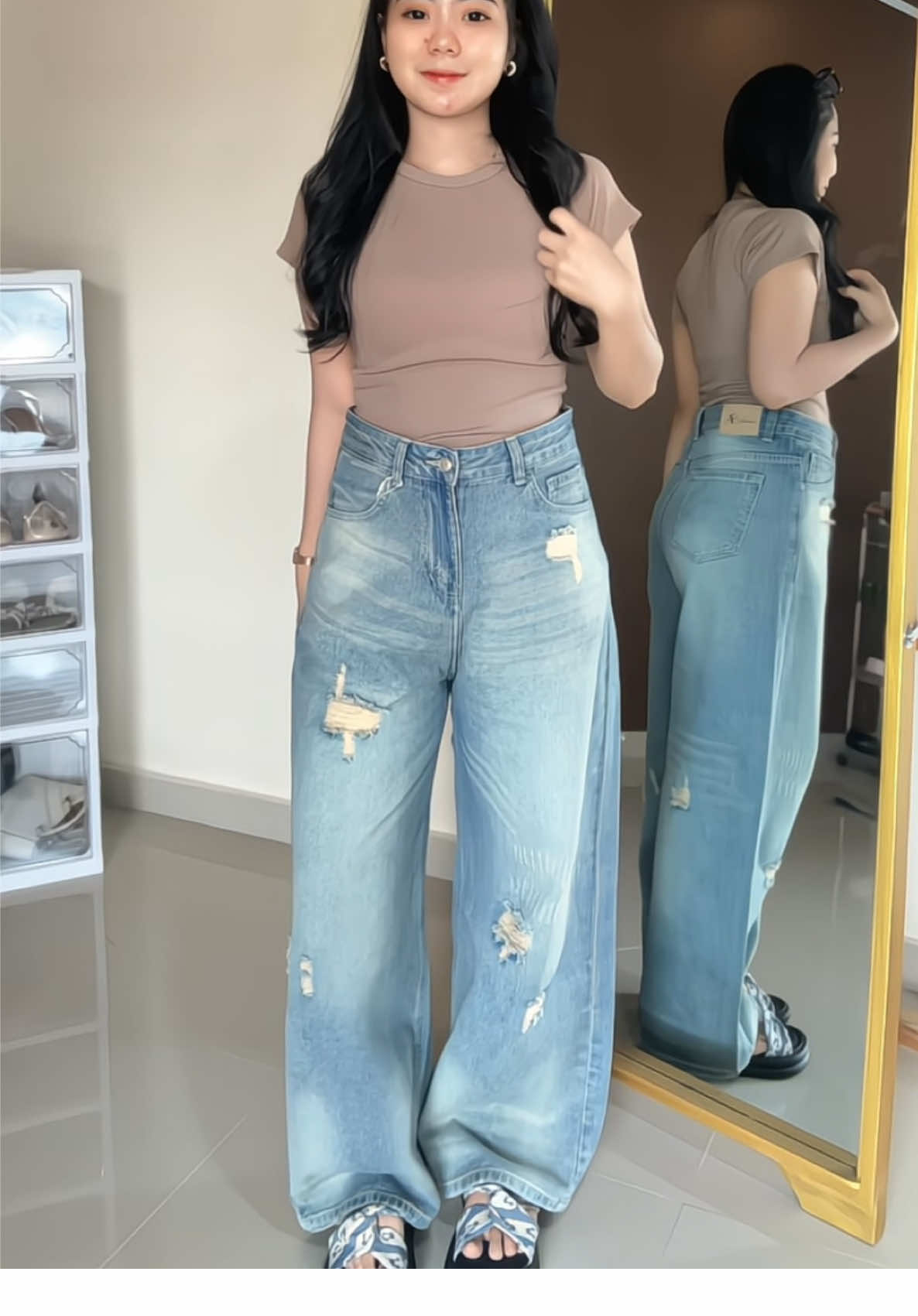 jeanss cakepp#jeanshighwaist #jeansoutfit #OOTD 
