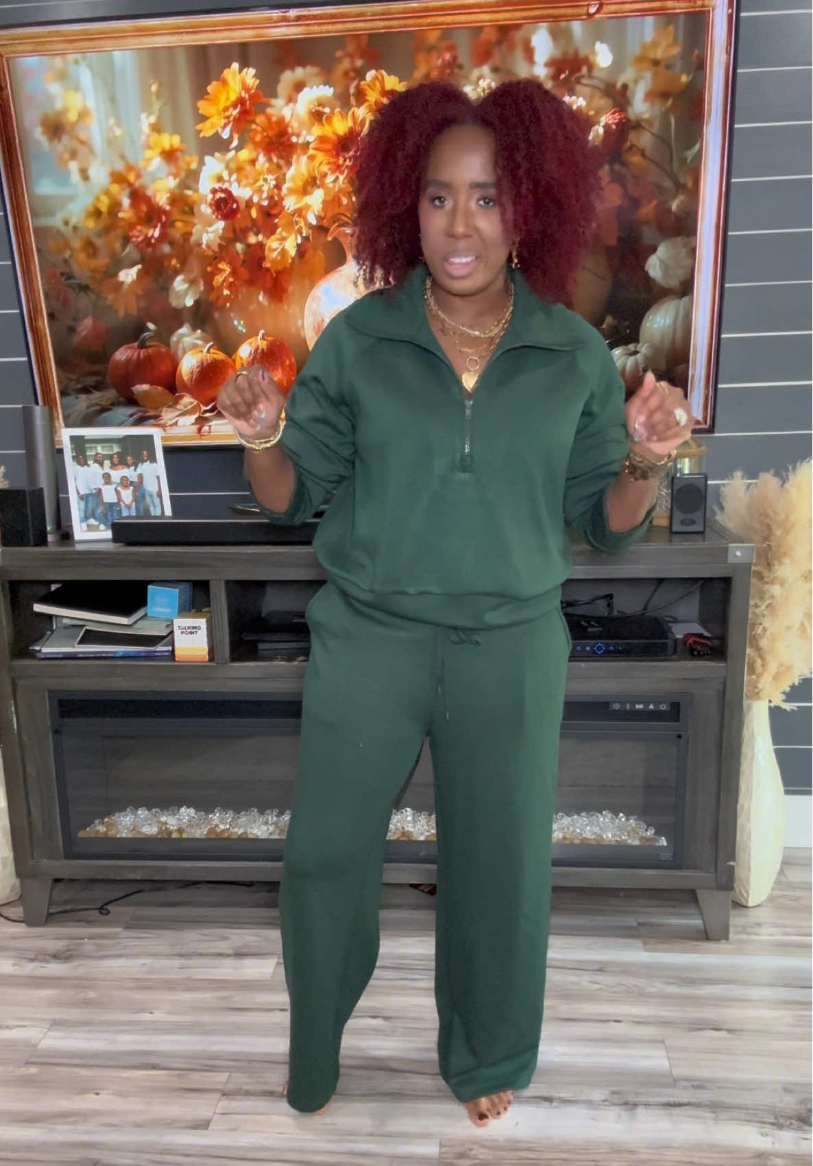 This wide-leg 2-piece set with a lapel collar is giving high-quality & cute vibes without breaking the bank 💕 Perfect to dress up or keep it chic and casual #WideLegPants #TwoPieceSet #ChicAndAffordable #FashionOver40 #ootdinspo 