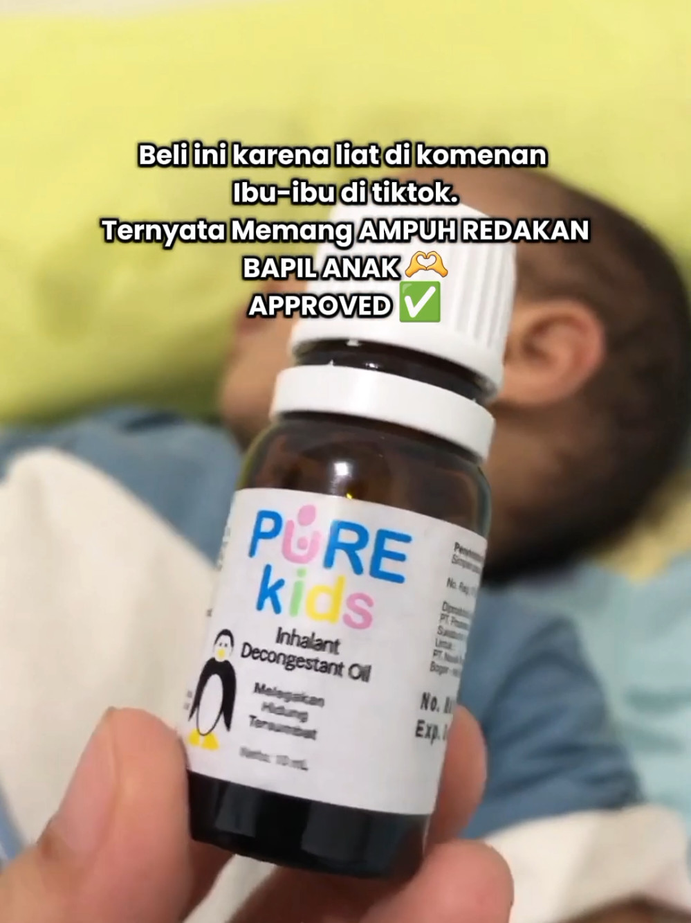 Jujur ini Wajib ada di rumah, sangat membantu melegakan pernafasan anak saat Bapil. Tidur anak juga jadi lebih nyaman setelah pakai ini, Aku sendiri juga pakai ini 🥹🫶 Bulan September ini rata-rata sakit anak-anak dan orang dewasa adalah DEMAM, BAPIL 🤧 Apa kualitas udara sekarang seburuk itu ya 🥲😷 #anakbapil #bapil #purekids 